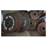 Various Weider International Weight Plates, 2-44