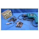 Makita .35" Drill, 115V, w/ a Variety of Tap Bits