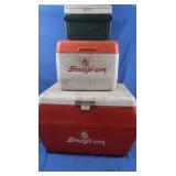 2 Coolers,1 Coleman Lunch Box,1 Picnic Sized