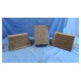 3 Rubber Wheel Chalks, 9x6" (2 with carrying