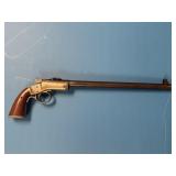 Antique J Stevens Single Shot 22 Tip Up Revolver