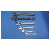 6 Crescent Wrenches-various sizes