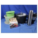 Vtg. Tupperware, Presto Electric Fryer & more
