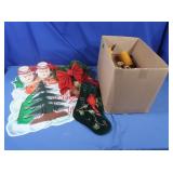 Xmas Decor,Santa Sign,Candles,Candle Sticks&more