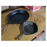 Lg Cast Iron Skillet 15.5" & Wagner Cast Iron