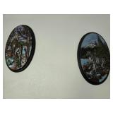 2 Ceramic Wall Hangings-9x15"