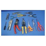 Assortment of Scissors,Tin Snips,Pliers&more