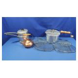 Popcorn Maker(Stovetop),Double Boiler,Copper Tea