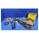 Level, Husky Hand Saw,Tire Repair Kit&more