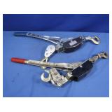 2 "LIke New" Operated Cable Hoist Come-along