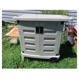 Wheeled Plastic Garden CArt-35.5x20x33.5"