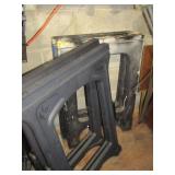 4 Plastic Saw Horses, 22.5x32"
