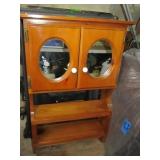 Wooden Wall Mounted Hutch, 21.5x7.25x34"