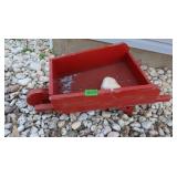 Decorative Wooden Wheelbarrow-38x18x16.5"