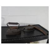Antique Sad Irons, Hand Sythe