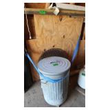 Metal Trash Can w/Lid,PVC Pipe,Metal Grill&more
