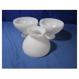 Hobnail Milk Glass Lamp Shades& Floor Lamp