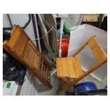 4 Wooden Folding Chairs