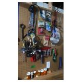 Wall Contents-Hack Saw,Screwdrivers&more