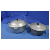 Vintage Club Aluminum Hammercrafts Pots w/lids 9