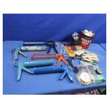 5 Caulking Guns,NIP Tool Hooks,Kotter Pins&more