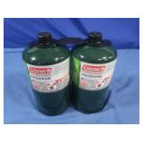 2 Coleman 16oz Propane Tanks(Appear Full)