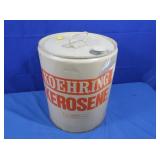 Metal Koehring 5gal Kerosene Can 1/4 Full