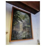 Wall Clock/picture, 27x21.25x2"