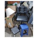 Black Chair,Foot Stools,Dish Drainer,Lamp Shades