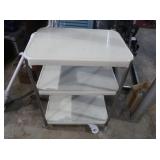 Wheeled Metal Cart 23x16x29.5 w/electrical Outlet