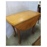 Wooden Drop Leaf Table 28x15 1/4"x24"H leaves