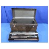 Metal Tool Box incl. Ballpeen Hammer,Files&more