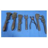 Vintage Pipe Wrenches,Pickle Fork&more