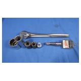 1/2" Ratchet w/Adapter&Several Sockets