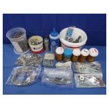 Misc cScrews,Partial Bottleof Chalk Marking,Flash