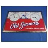 Antique Old German Beer 1950s Tin Over Open &