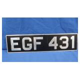 British Style Pressed Aluminum License Plate