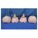 2 LE Smith Southern Belle Pink Glass Boudoir
