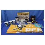 Penquins NIB Headphones,FleeceThrow,Steelers