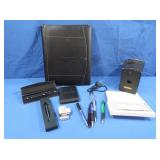 Vintage Ansco Box Camera,Pens,Note Portfolio