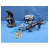 Michael Garmin Sculpture Miner Panning for