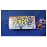 1990 Topps Unopened Box NHL Card Set&CFL Cards