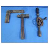 Antique Ball Peen Hammer,Vintage Miner Falls