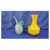 Yellow Glass Pitcher,Brinn