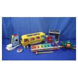 Asst Toys-FP School Bus,Play Skool Shoe,Tuggy