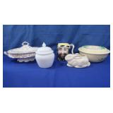 Vintage Libeau Porcelaine Serving Bowl,Decorative