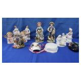 Figurines incl. Relco Reprod. Bone China Woman&Man