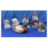 Ceramic Figures&Animals-incl. Lefton Grouse,Avon