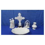 Lenox Bride&Groom,Lenox Cross,Vase&Dish