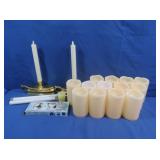 13 Small Battery Operated Candles,10 Tea